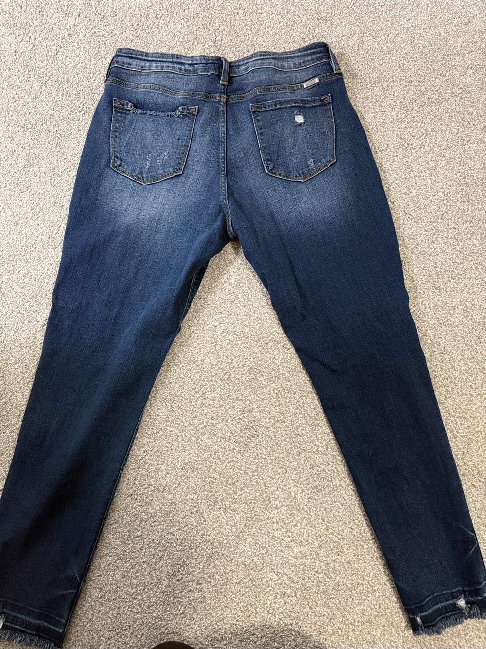 KanCan Indigo Skinny Jeans with Subtle Back Pocket Wear